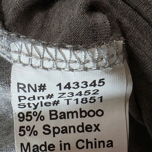 Piko 1988 Women's Long Sleeve Tunic, Gray, Size Medium - Picture 5 of 5